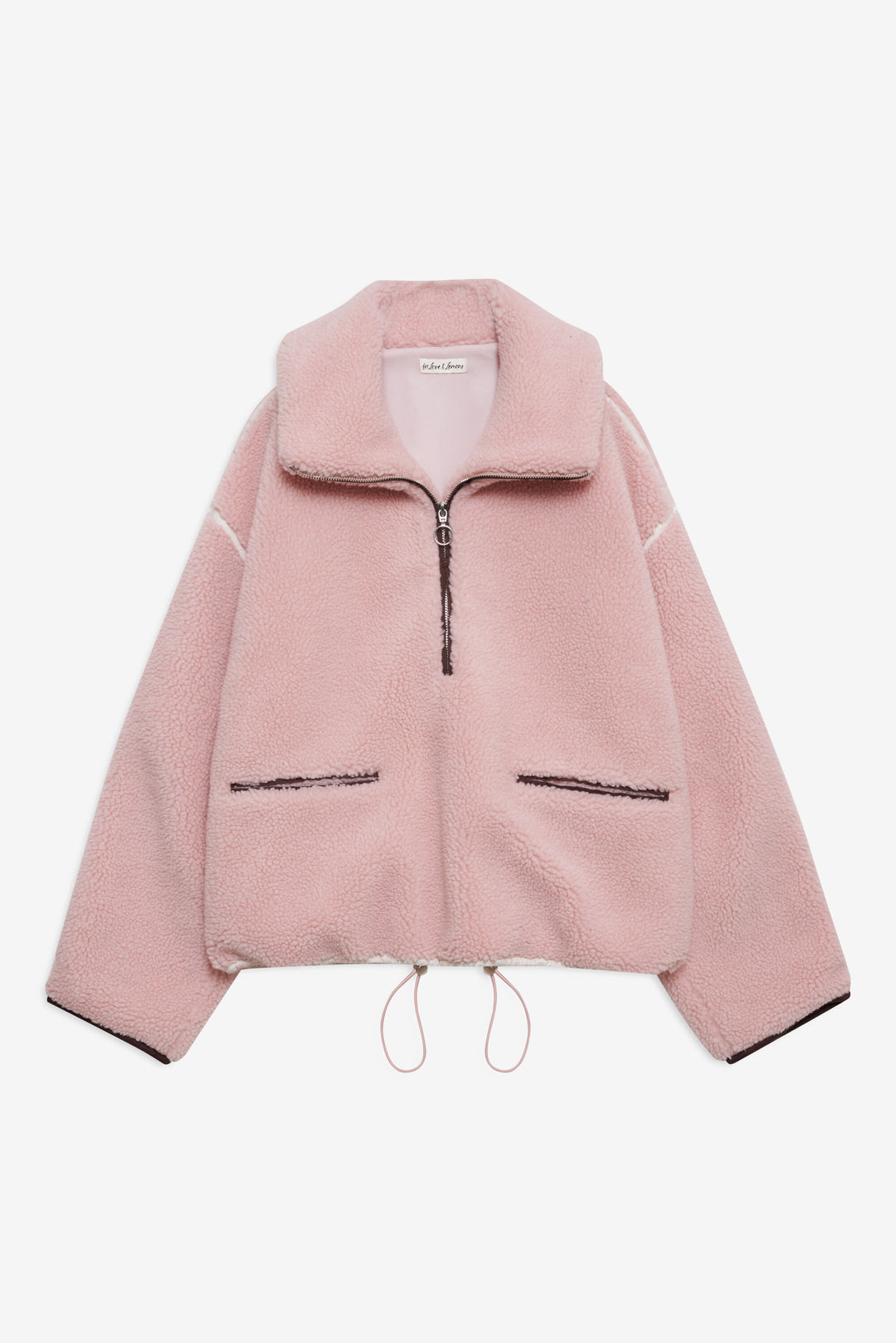 Melody Pullover Sherpa Jacket — Pink