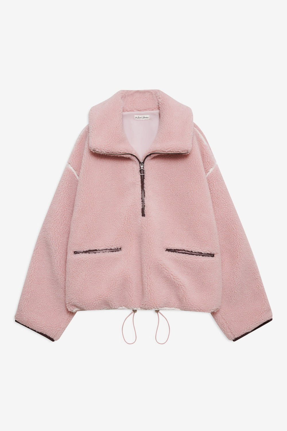 Melody Pullover Sherpa Jacket — Pink
