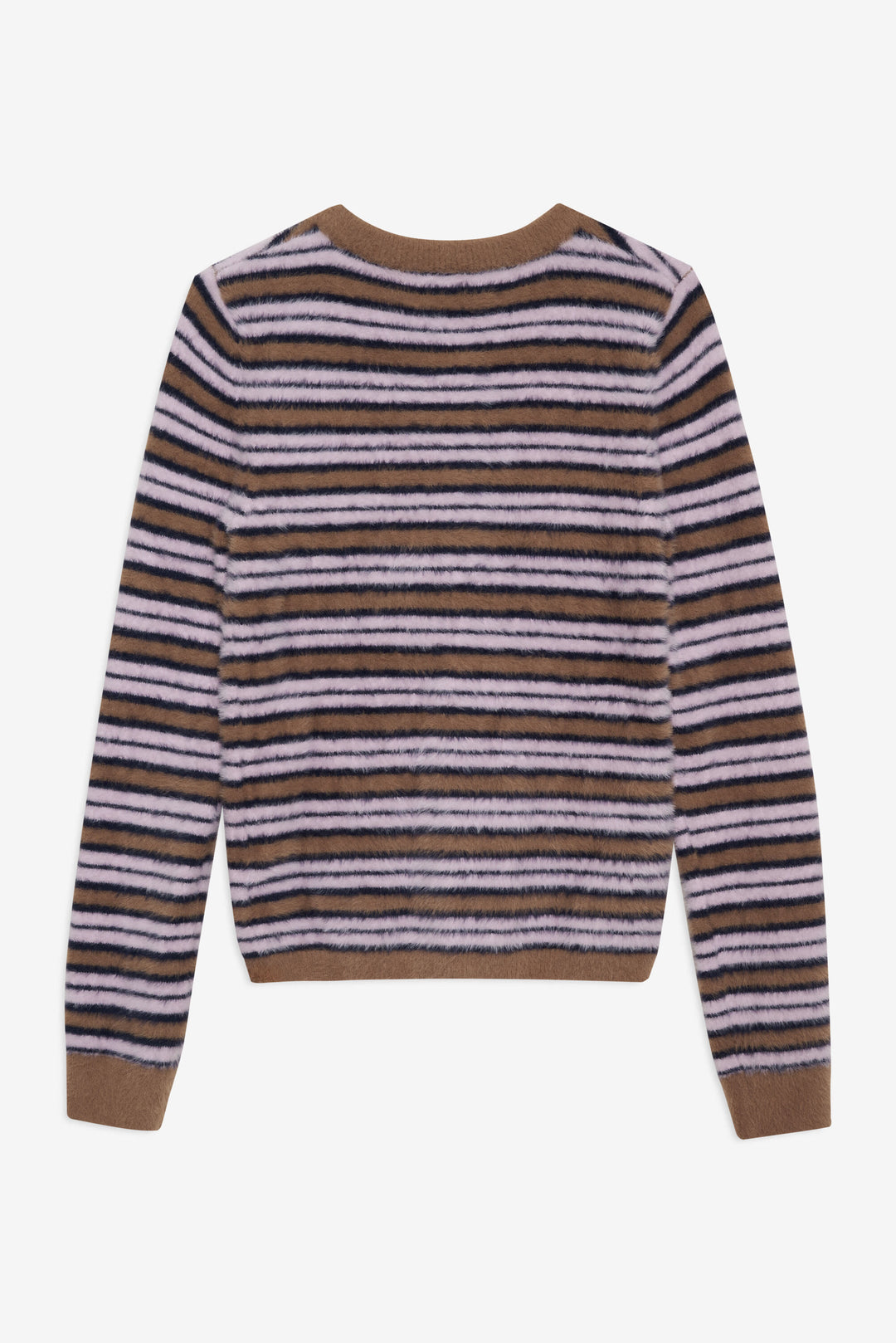 Nora Striped Cardigan — Blue