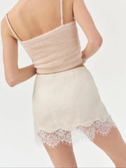 Madalie Slip Skirt — Cream
