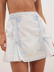 Baby Bows Skirt — White