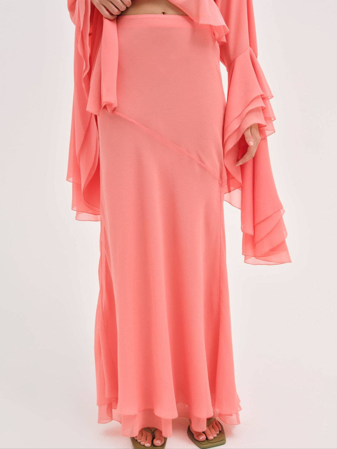 Joana Maxi Skirt — Peach