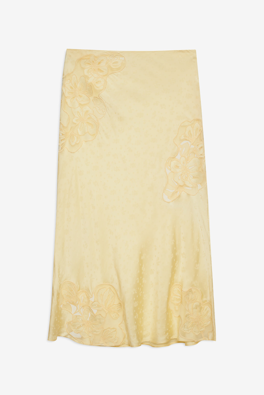 Sunrise Midi Skirt — Yellow