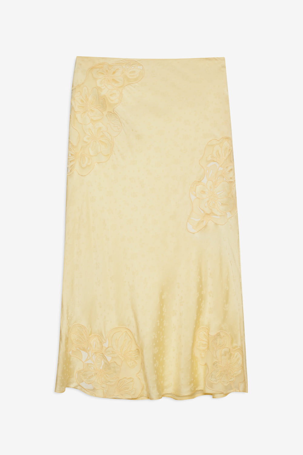 Sunrise Midi Skirt — Yellow