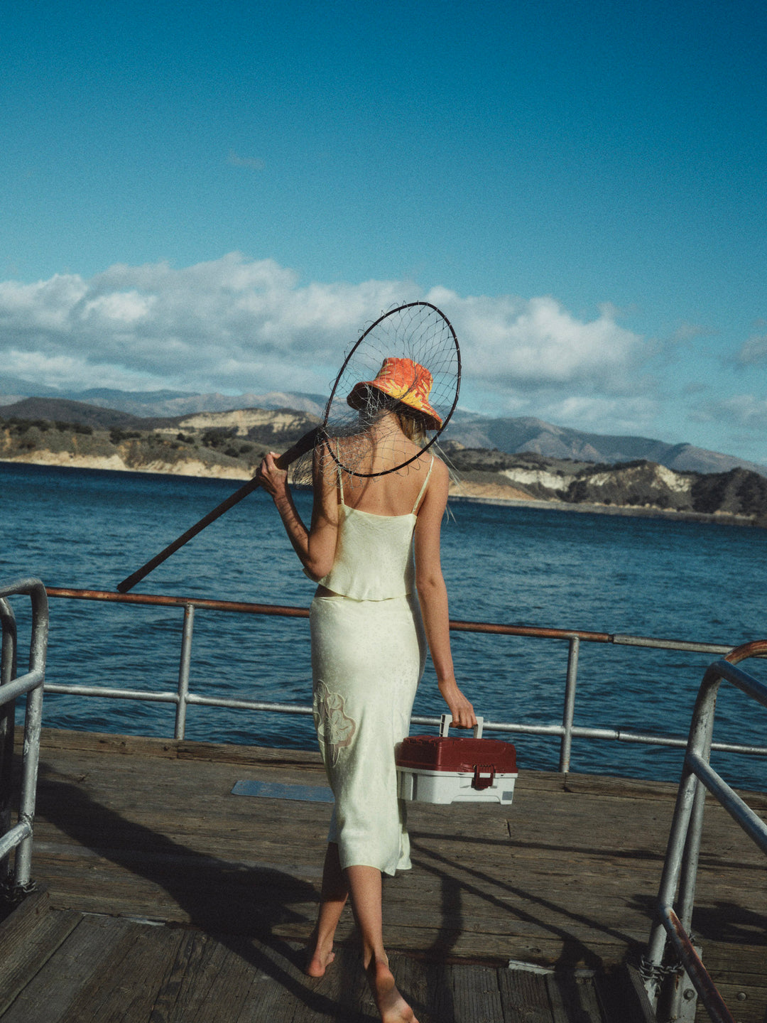 Sunrise Midi Skirt — Yellow