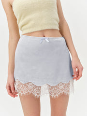 Madalie Slip Skirt — Blue