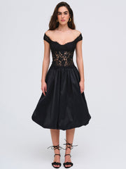 Waverley Midi Skirt — Black