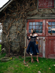 Waverley Midi Skirt — Black