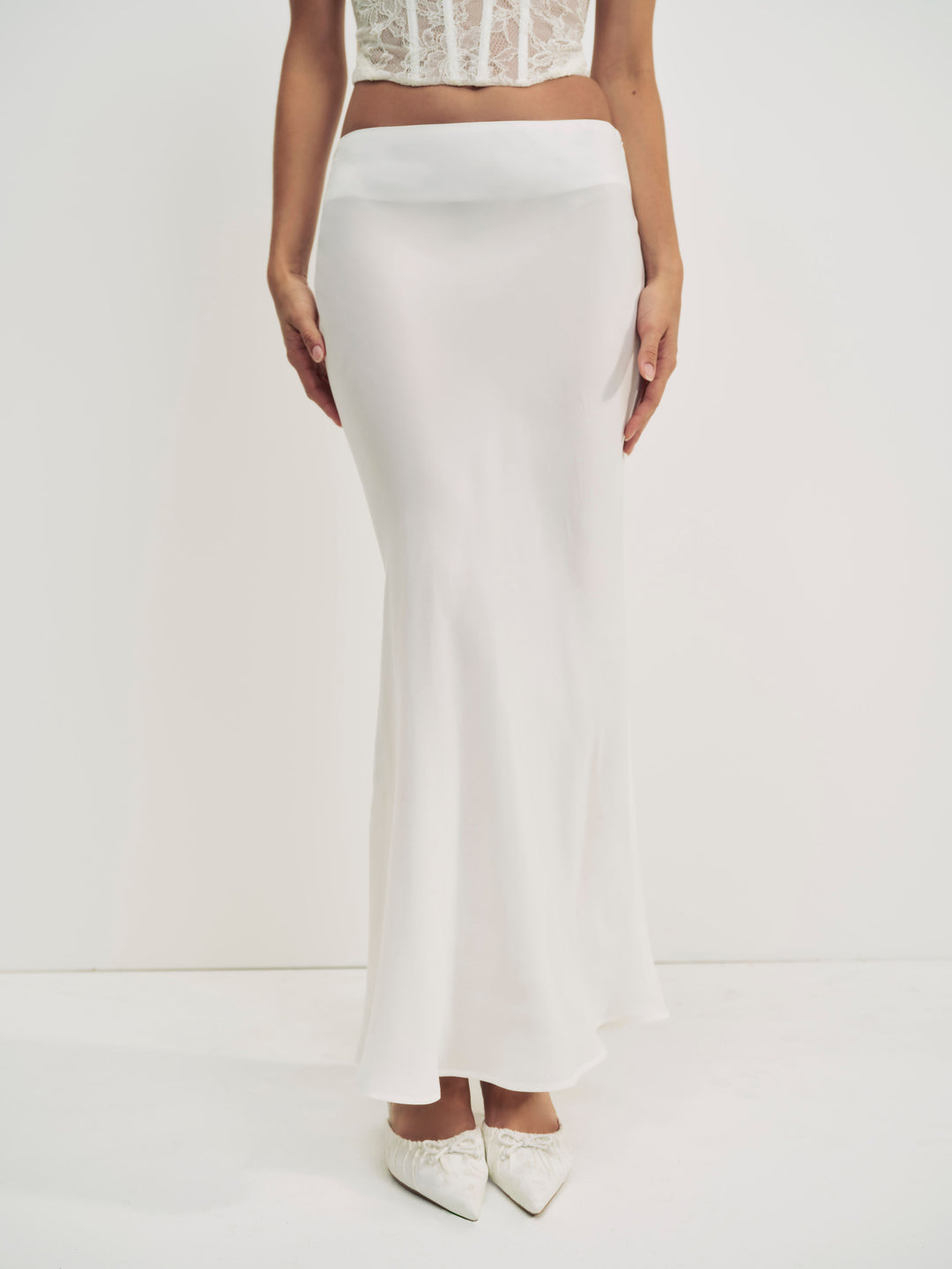 Lena Maxi Skirt — Cream
