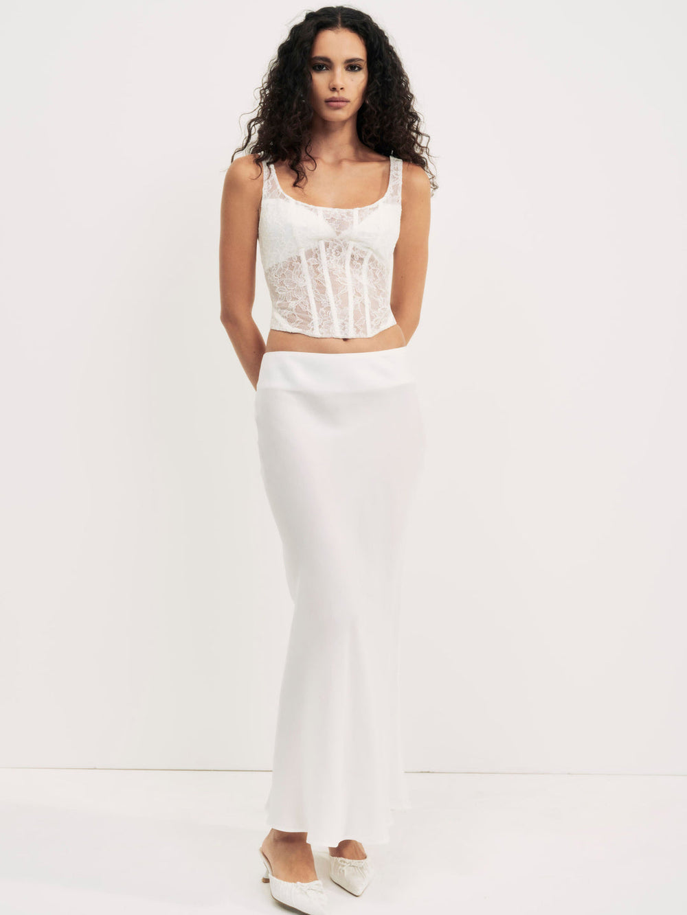 Lena Maxi Skirt — Cream
