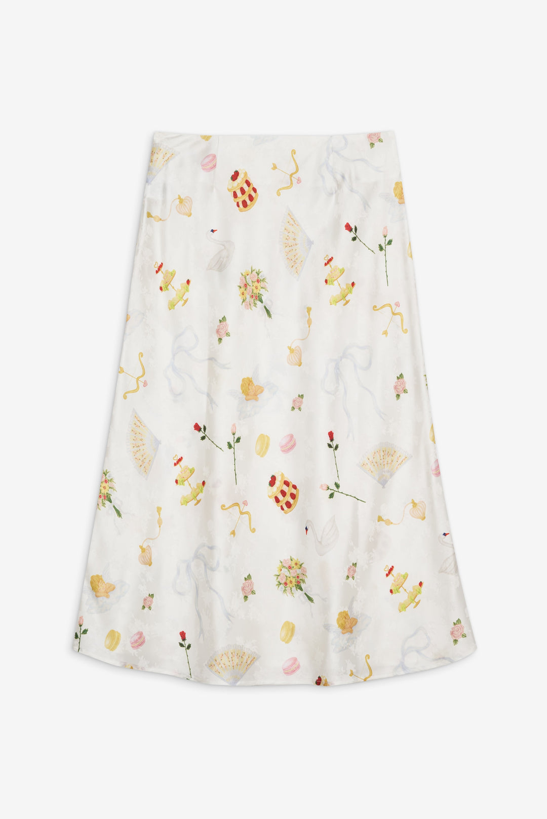 Charlise Midi Skirt — White