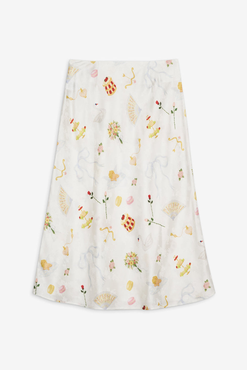 Charlise Midi Skirt — White
