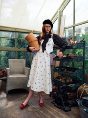 Talia Midi Skirt — Cream