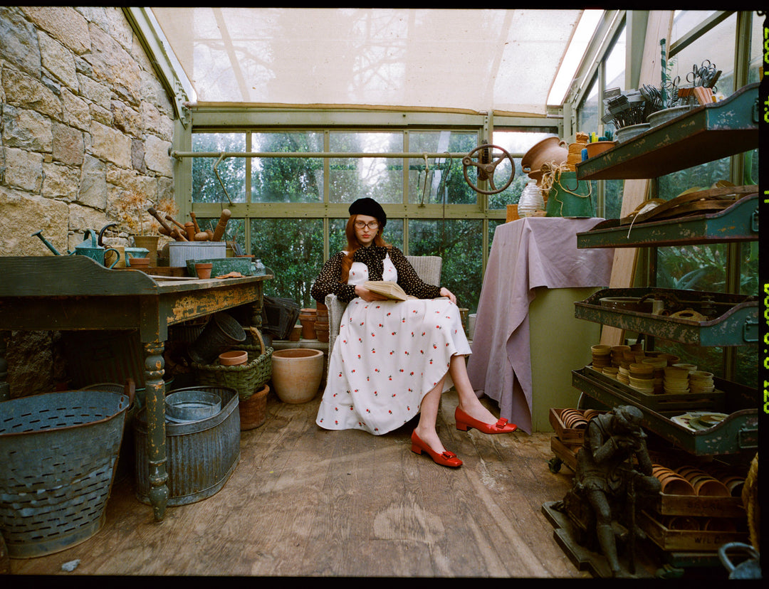 Talia Midi Skirt — Cream