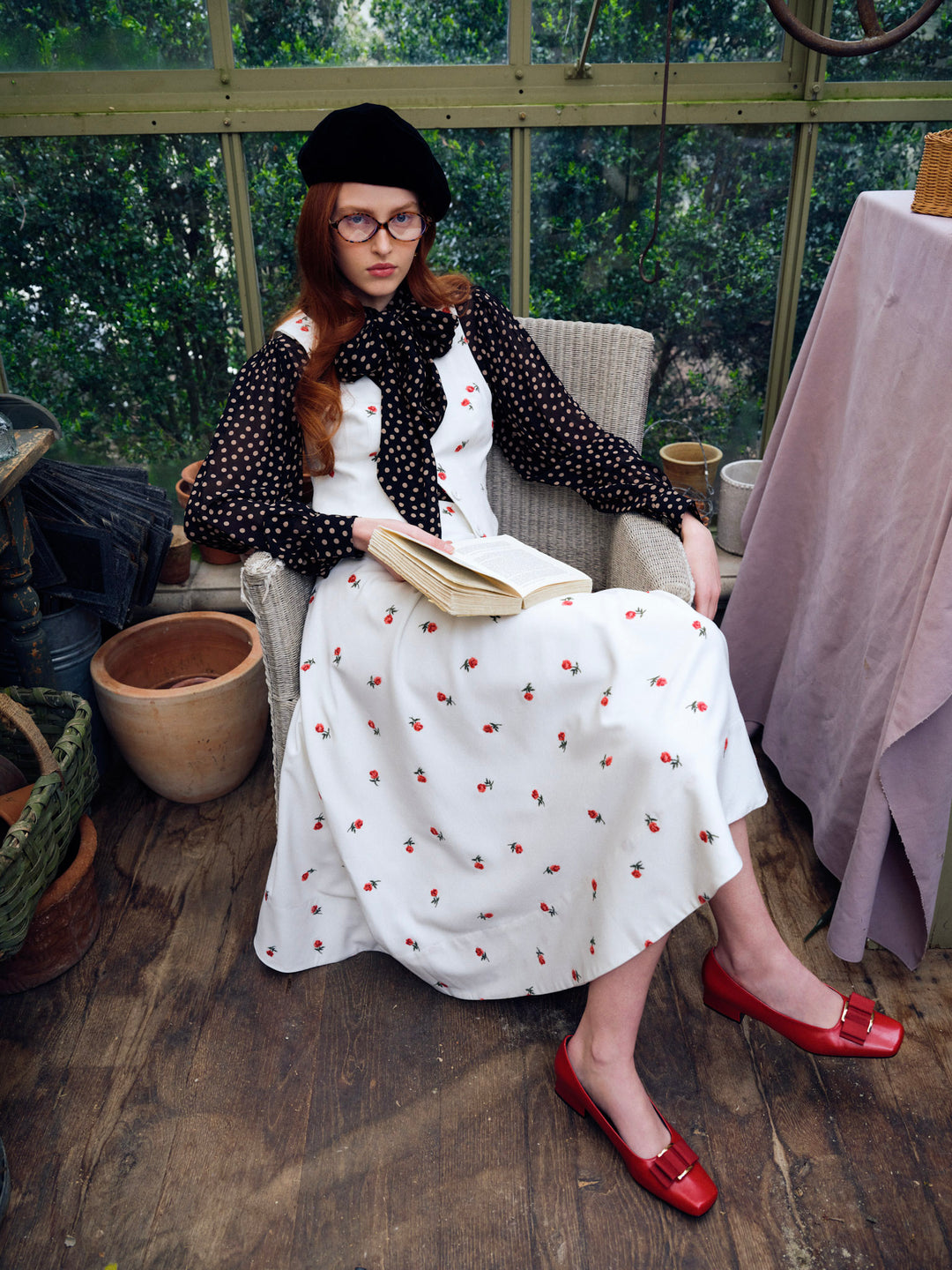 Talia Midi Skirt — Cream