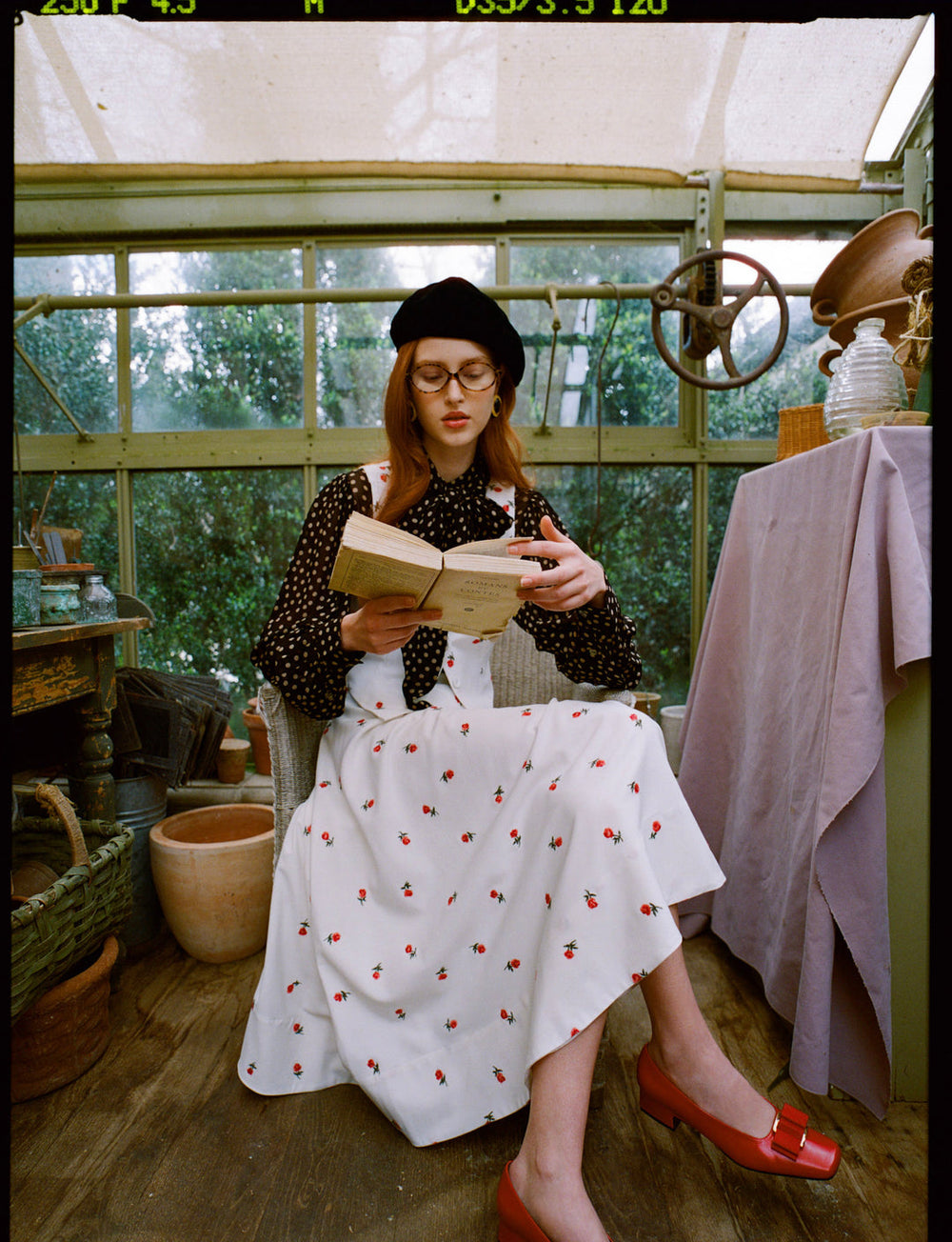 Talia Midi Skirt — Cream