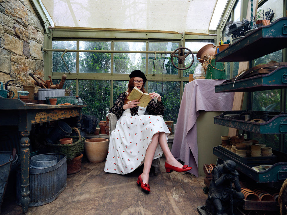 Talia Midi Skirt — Cream