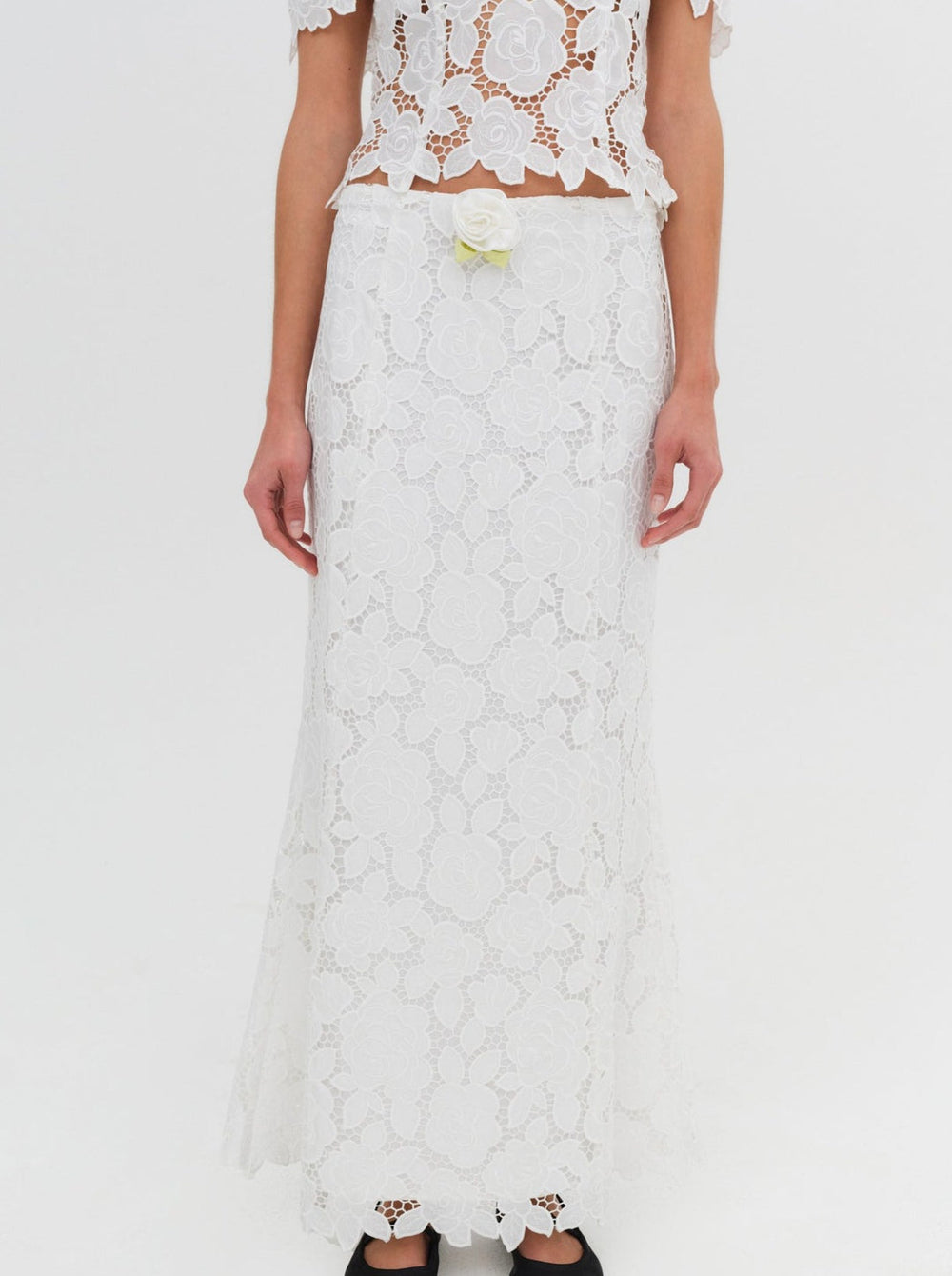 Claudia Maxi Skirt — White