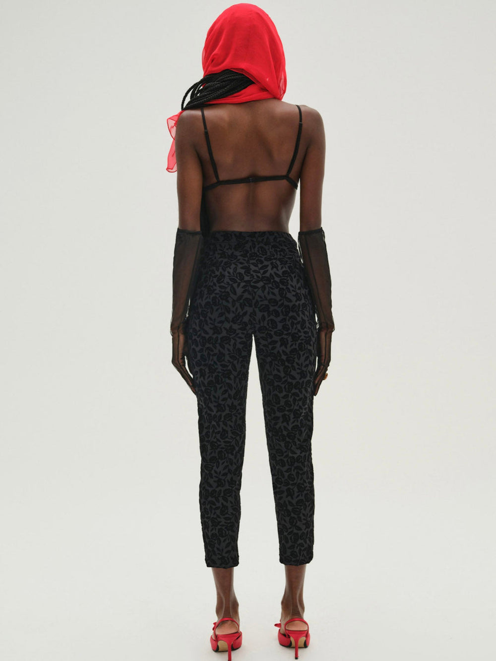 Midnight Velvet Capri Pant — Black