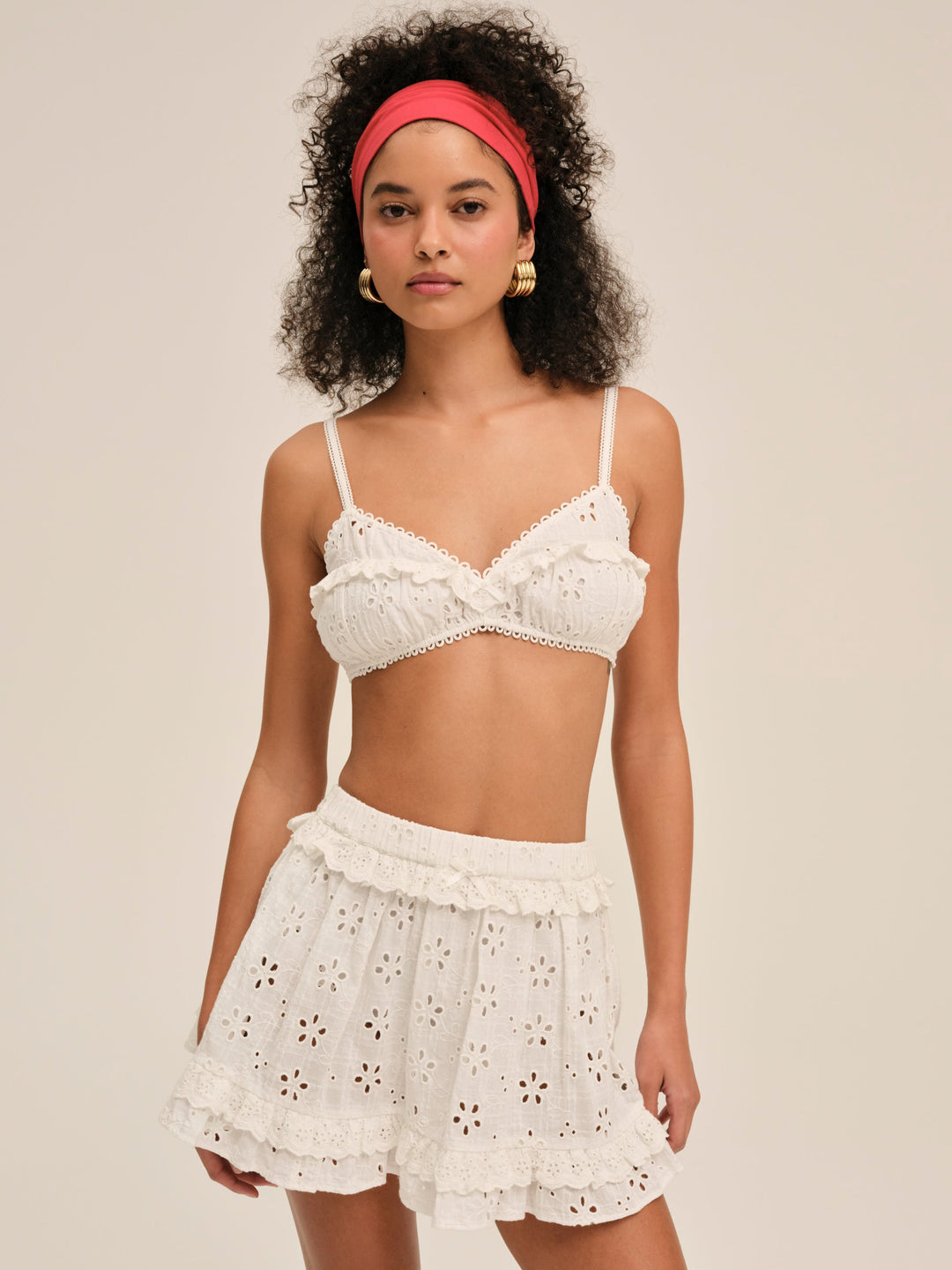 Dreamy Daisy Mini Skirt — White