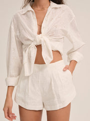 Handkerchief Short — White