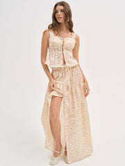 Tracy Maxi Skirt — Peach