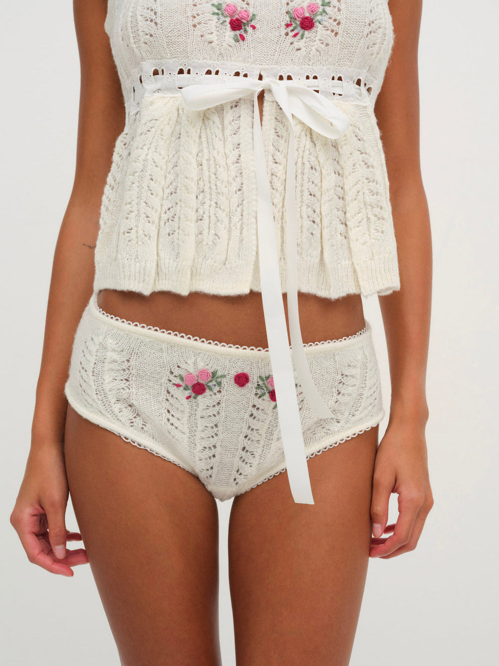 Nathalie Cheeky Panty — White