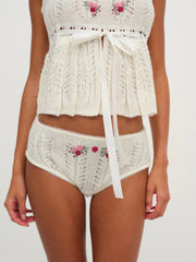 Nathalie Cheeky Panty — White