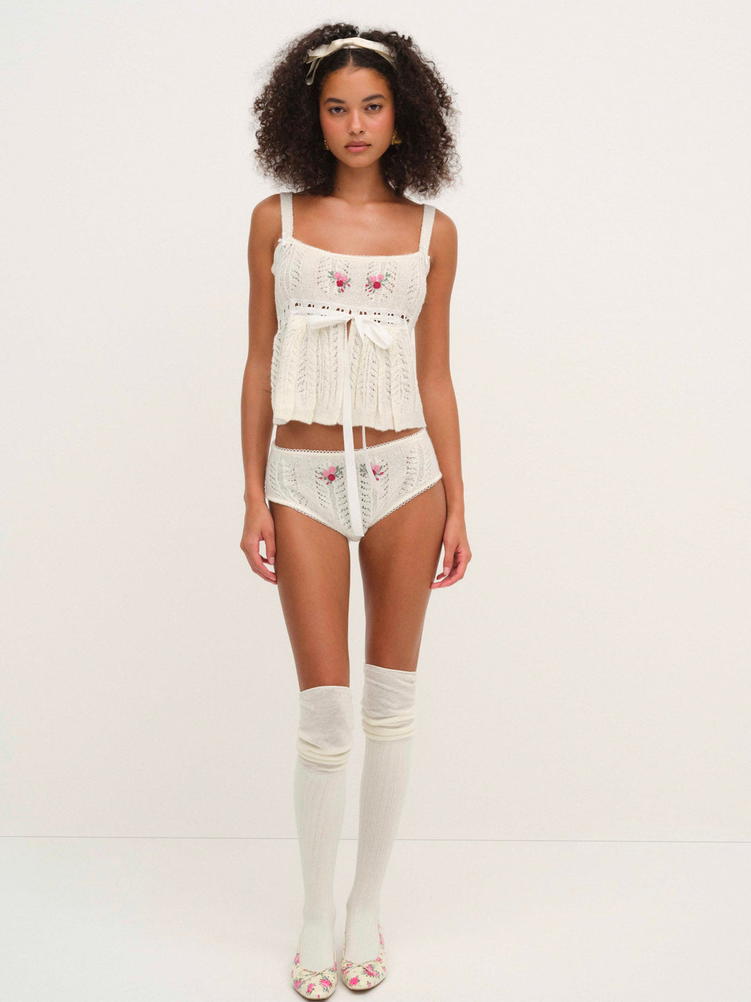 Nathalie Cheeky Panty — White