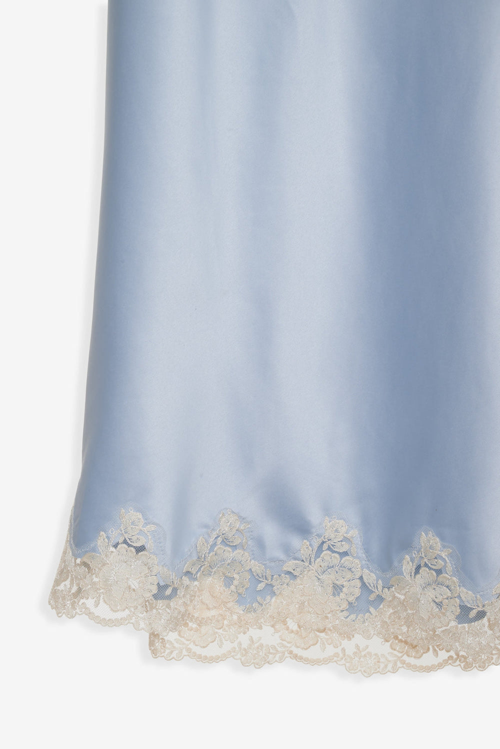 Sweetheart Midi Skirt — Dusty Blue