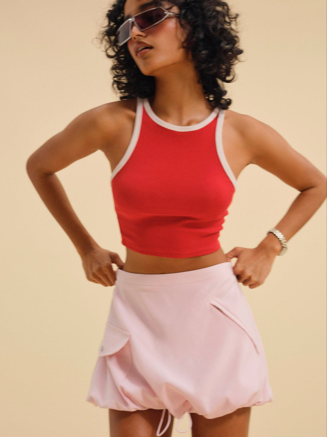 Elanah Mini Skirt — Pink