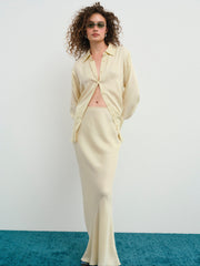 Clarabell Maxi Skirt — Yellow