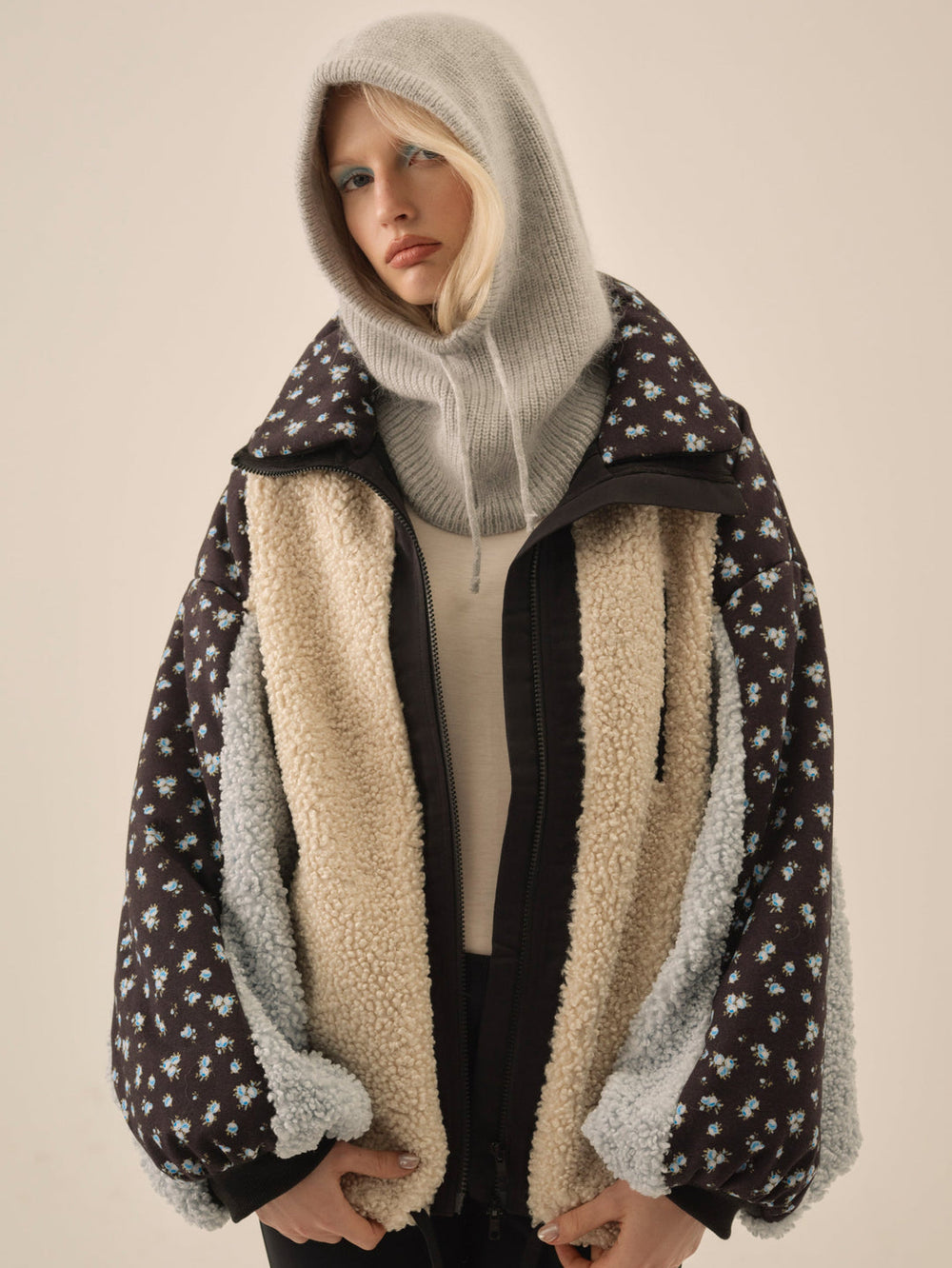 Maisie Collared Jacket — Blue