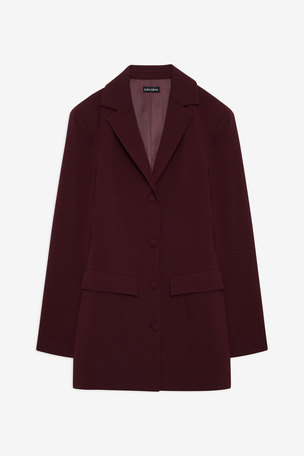 Selena Blazer — Burgundy