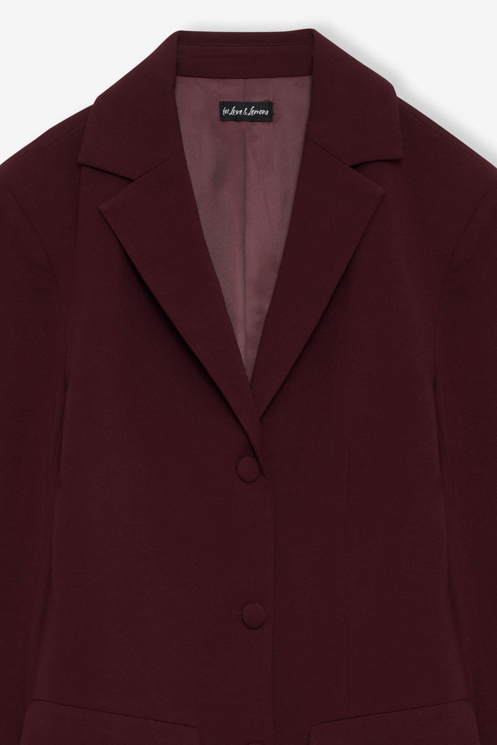 Selena Blazer — Burgundy