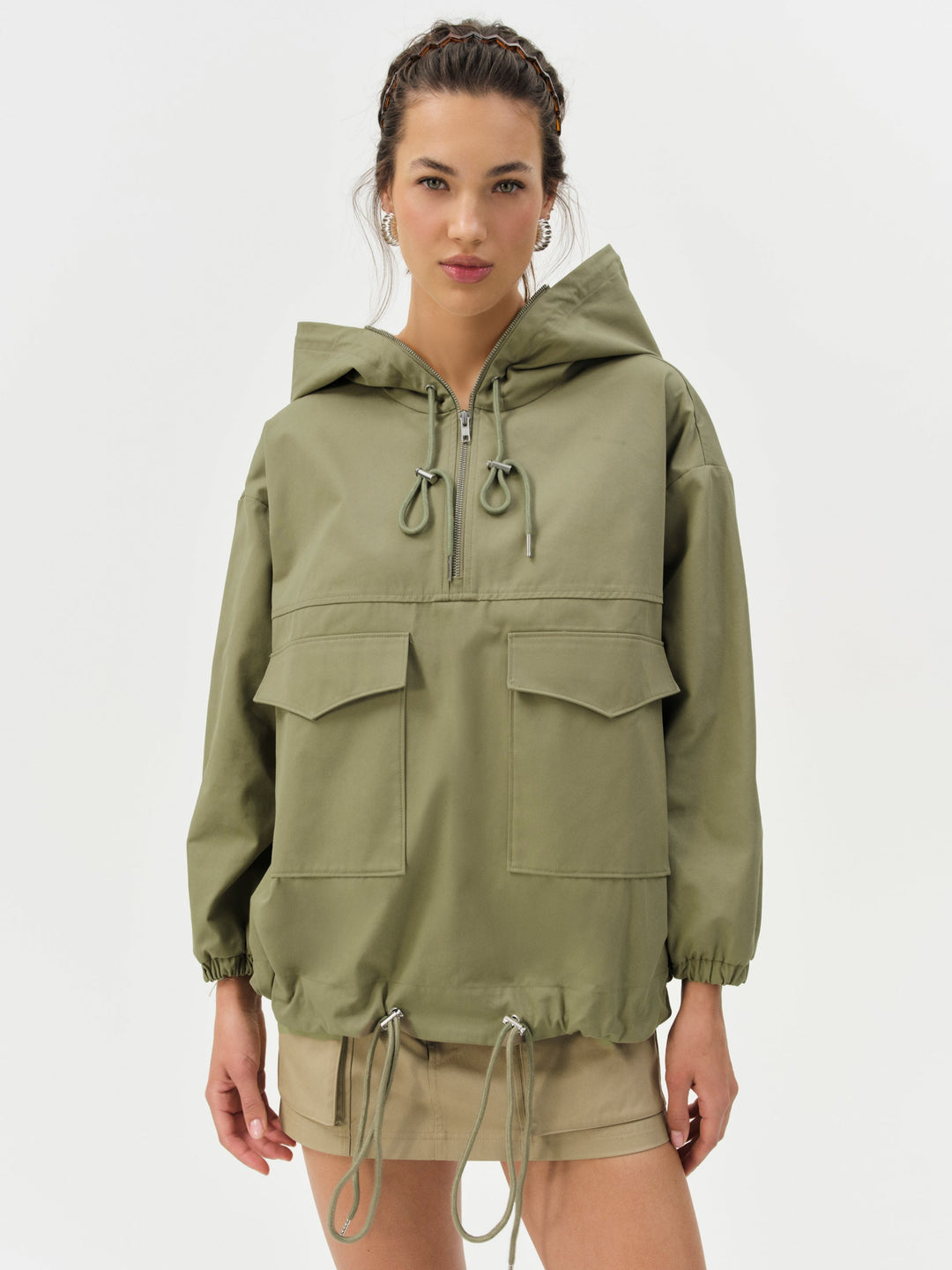 Alessia Pullover Jacket — Green