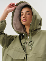 Alessia Pullover Jacket — Green