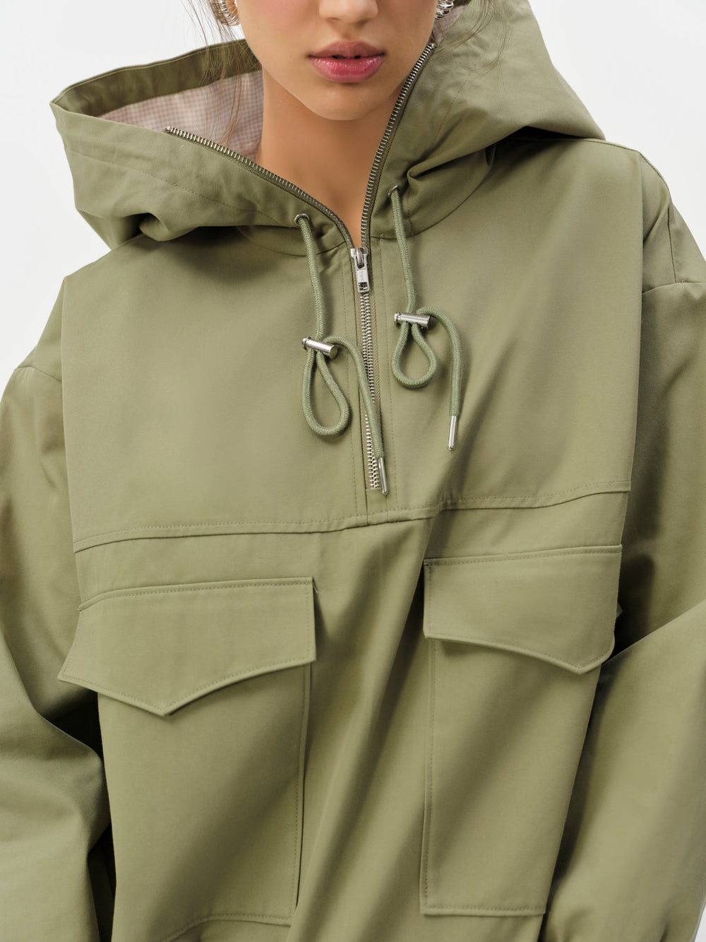 Alessia Pullover Jacket — Green