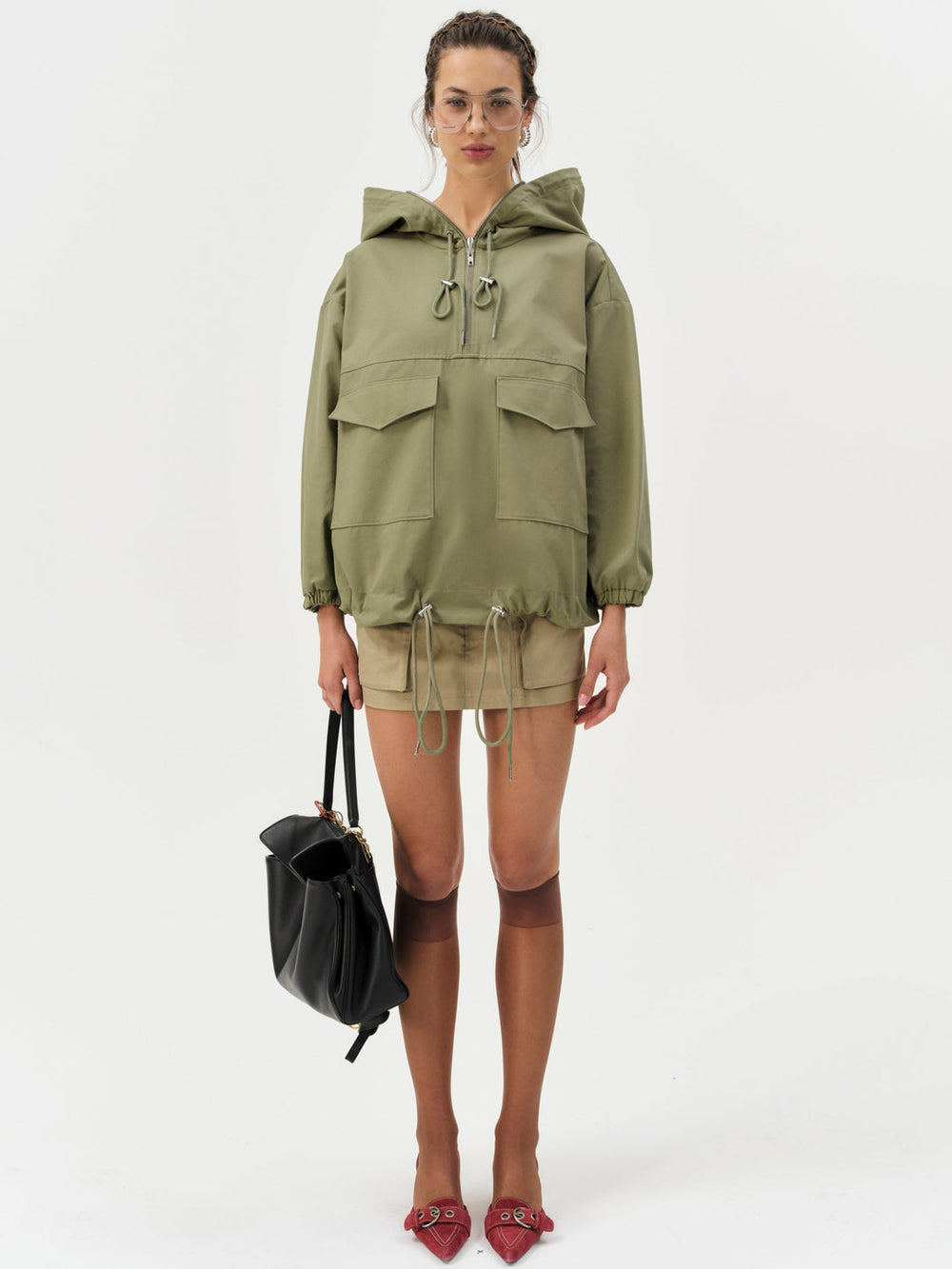 Alessia Pullover Jacket — Green