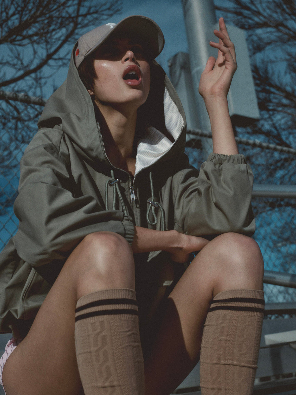 Alessia Pullover Jacket — Green