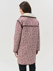 Marlene Floral Chore Coat — Purple