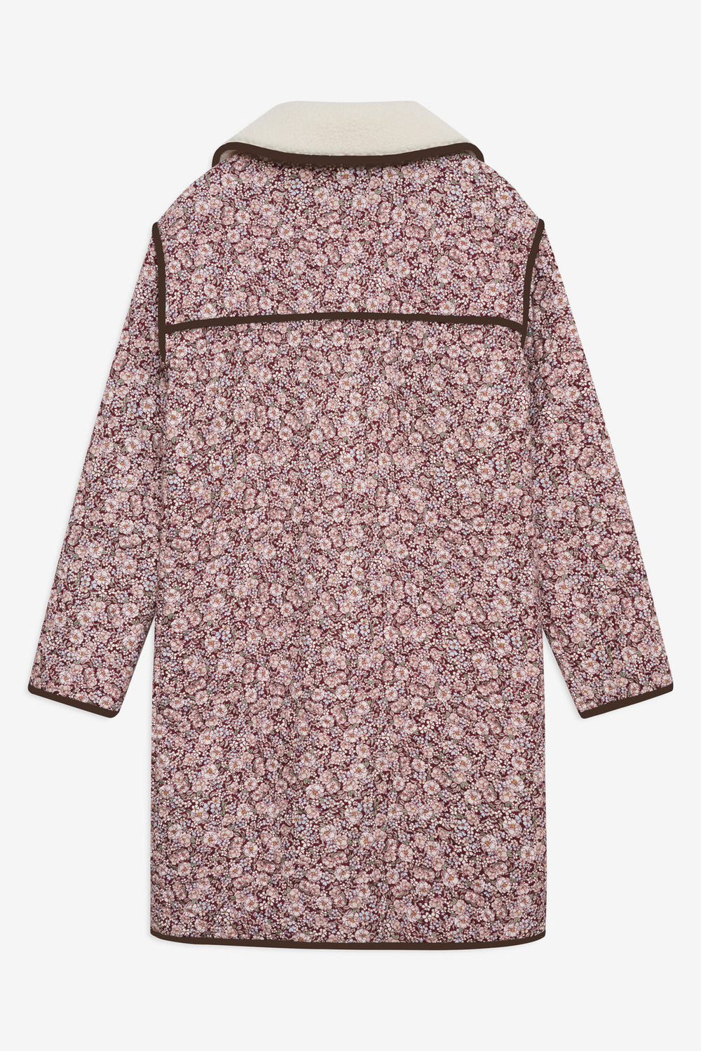 Marlene Floral Chore Coat — Purple