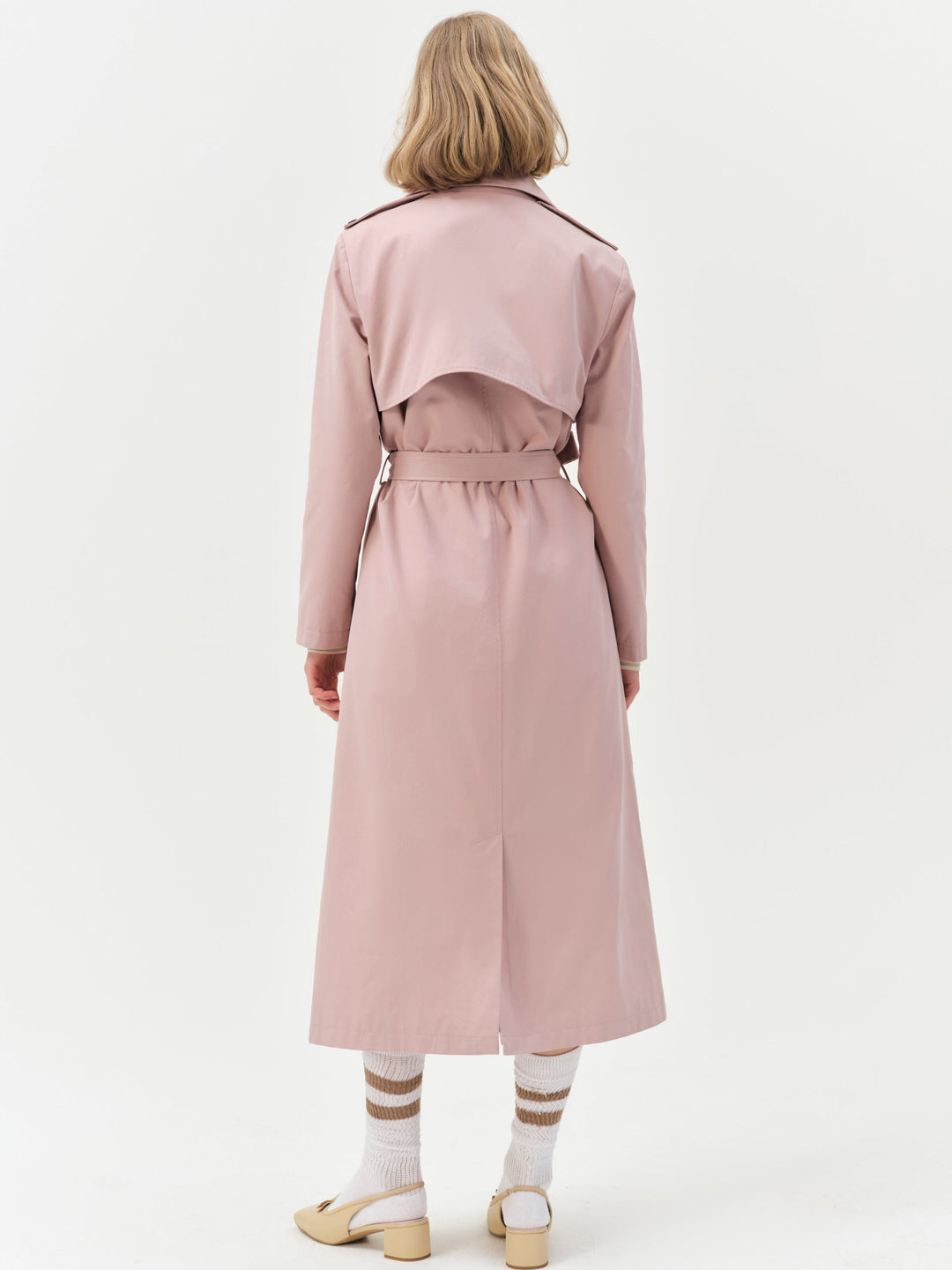 Reese Trench Coat — Mauve