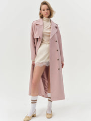 Reese Trench Coat — Mauve