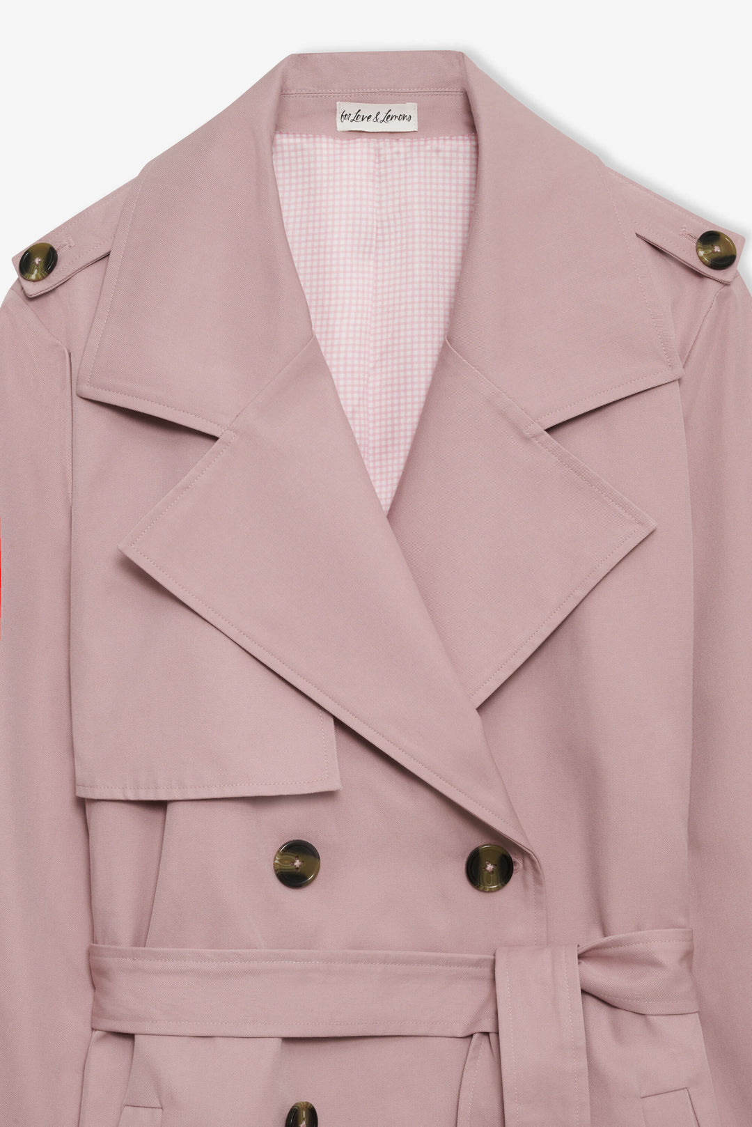 Reese Trench Coat — Mauve
