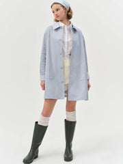 Leslie Button-Up Jacket — Blue