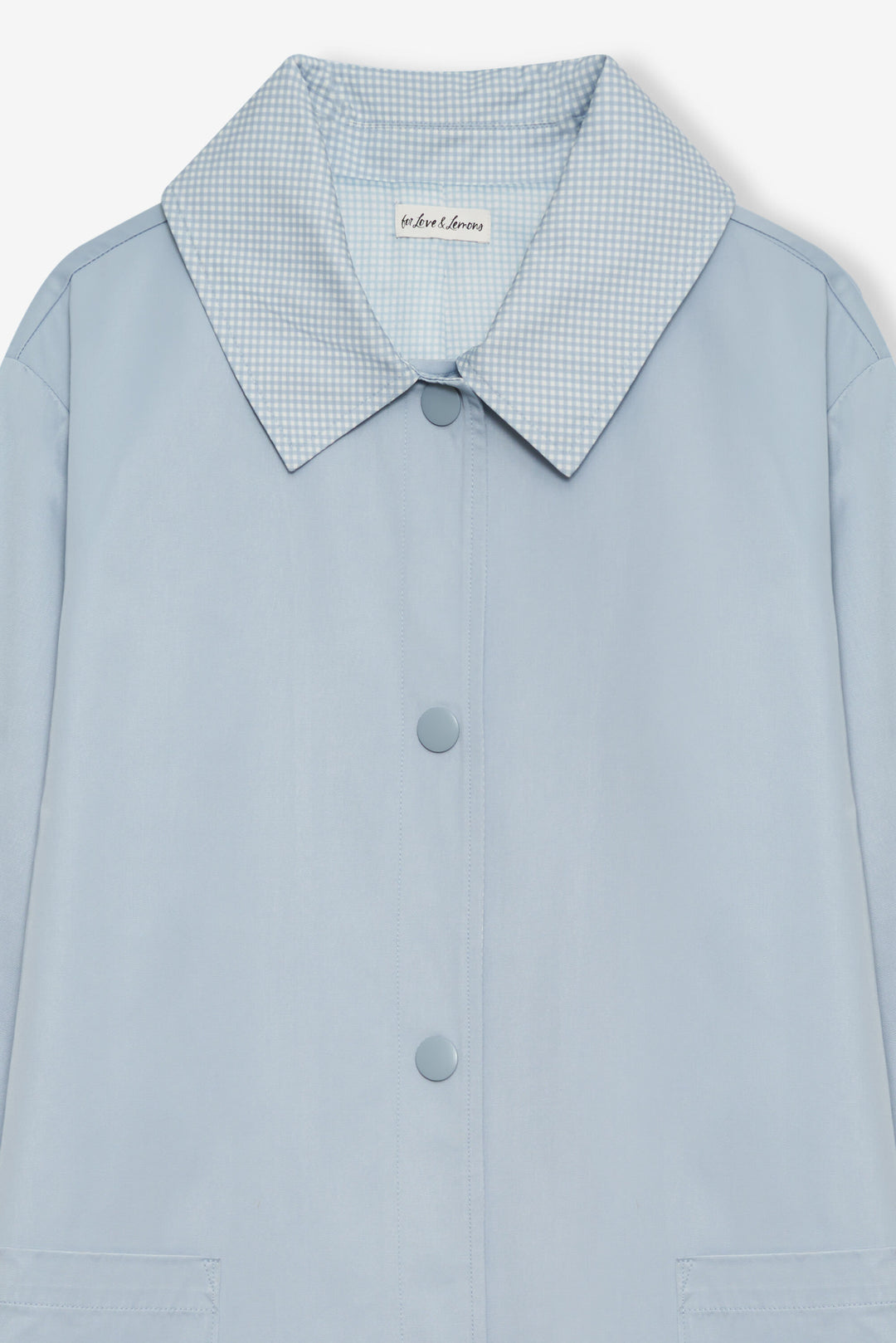 Leslie Button-Up Jacket — Blue