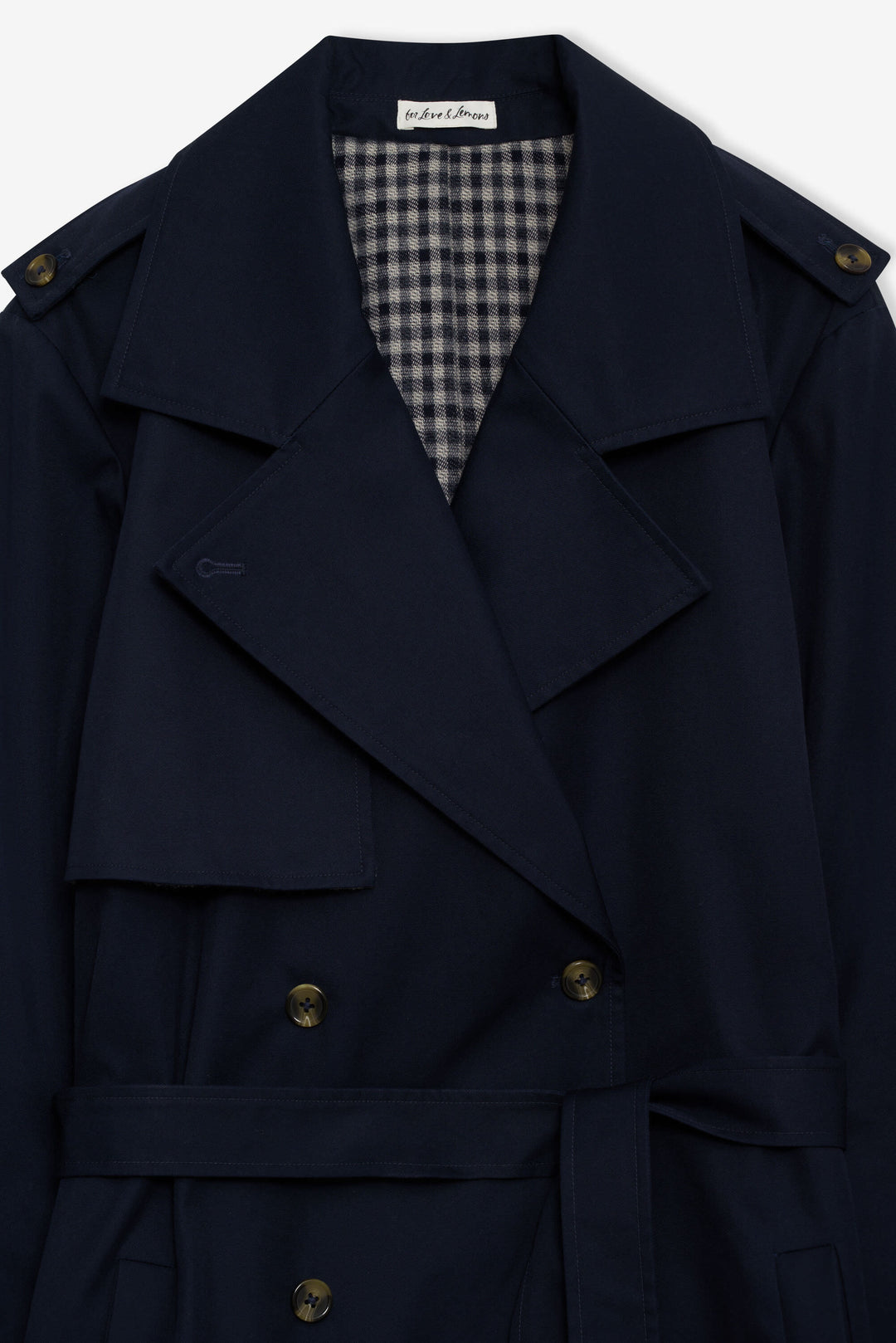Reese Trench Coat — Navy