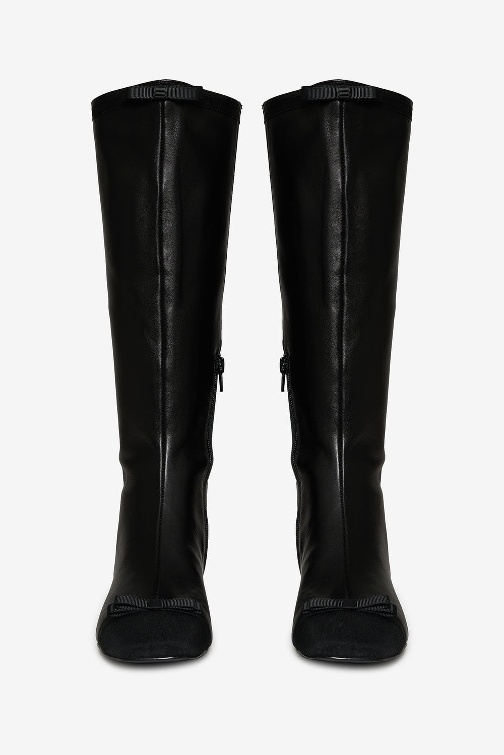 Claudine Cap Toe Boot — Black