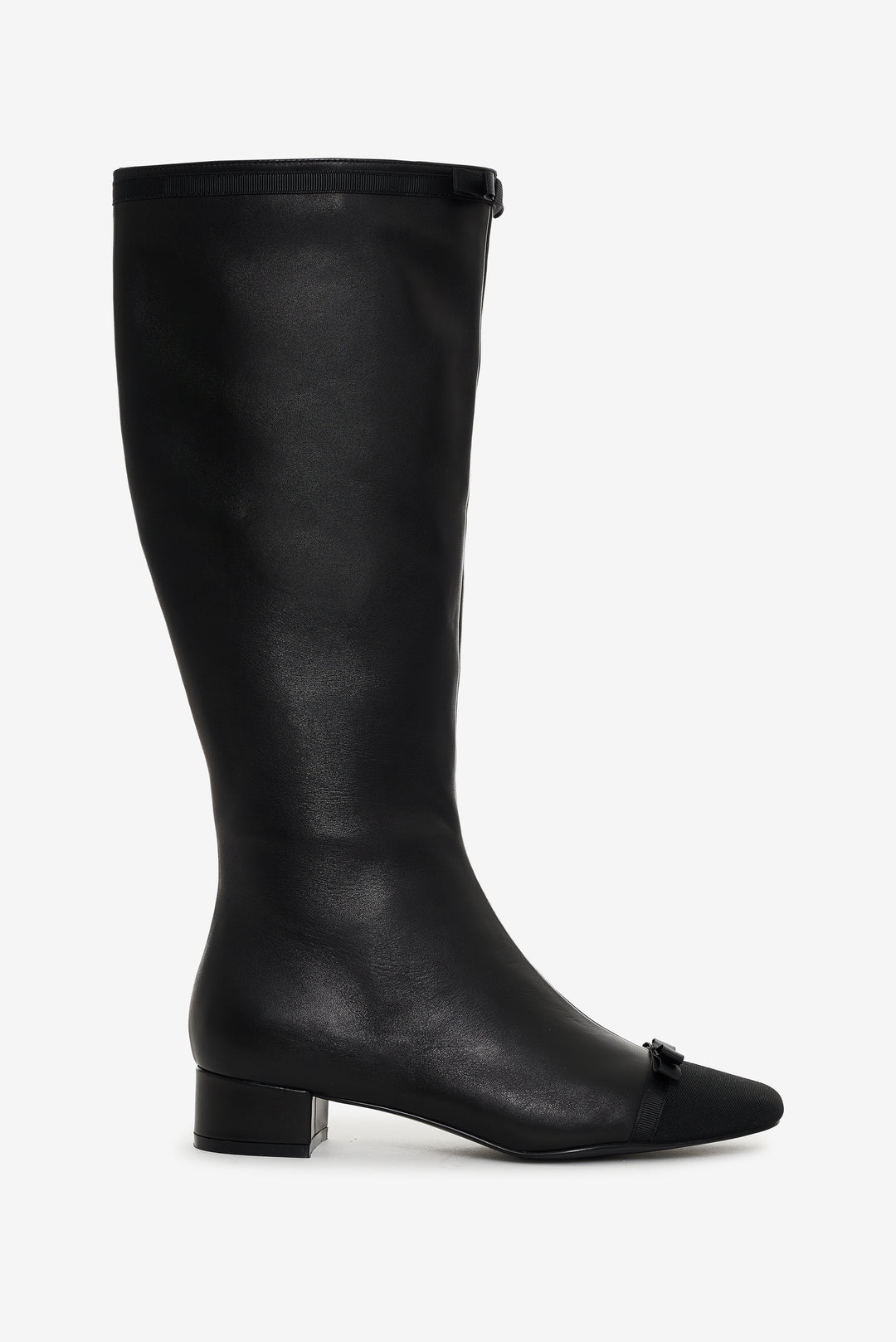 Claudine Cap Toe Boot — Black